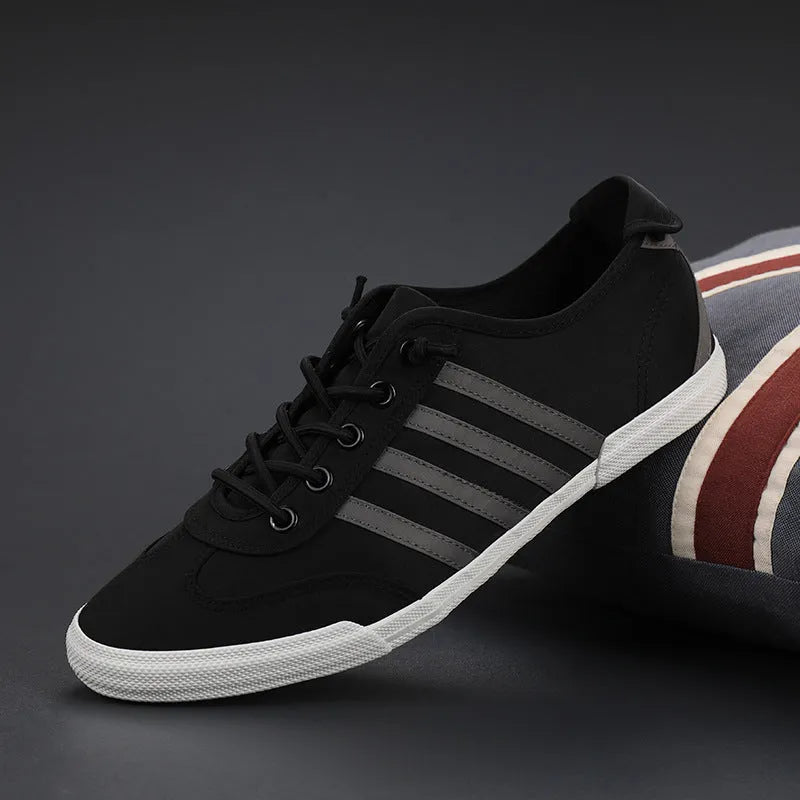 Men's lace up casual canvas shoes low top flat heel rubber sole round toe front lace-up available in multiple colours sizes 38 to 44