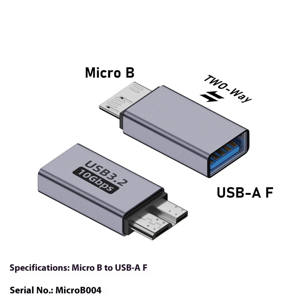Micro B adapter converter showing Type-C and USB to Micro B connections for charging and data transfer