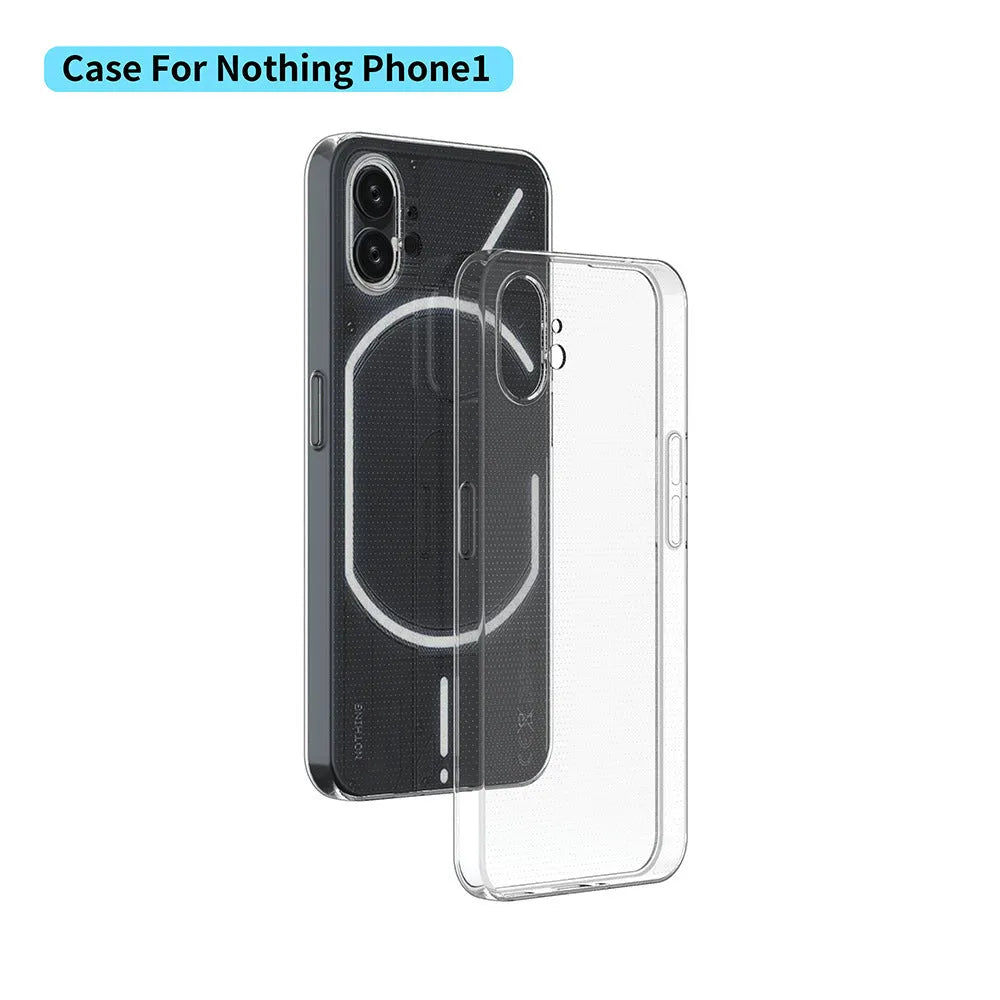 Ultra-thin transparent TPU phone case for Nothing Phone 2A, 2, and 1, slim back cover