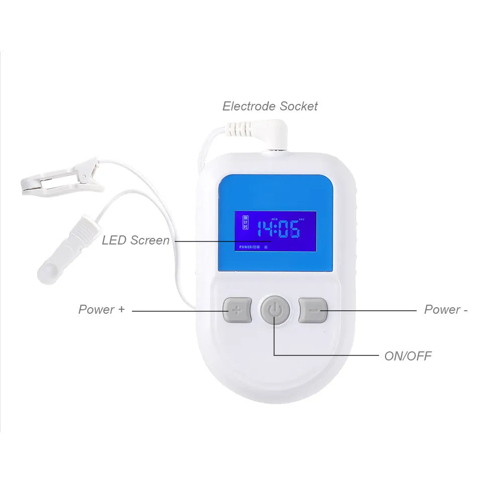 White HSM04 low frequency pulse therapy instrument for insomnia relief with USB connector