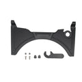 Matte black motorcycle cockpit fairing for BMW R1250GS and R1200GS models, showing mounting points.