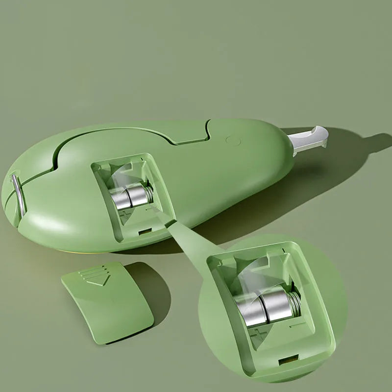 Professional pet nail clippers with LED light for small dogs and cats in green colour