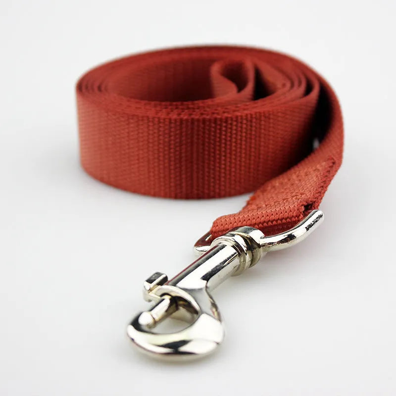 Solid colour polyester dog hand holding rope in various colours and sizes for pet walking