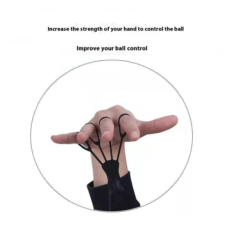 Shooting brace finger training equipment for basketball with five-finger three-point design in various colour combinations