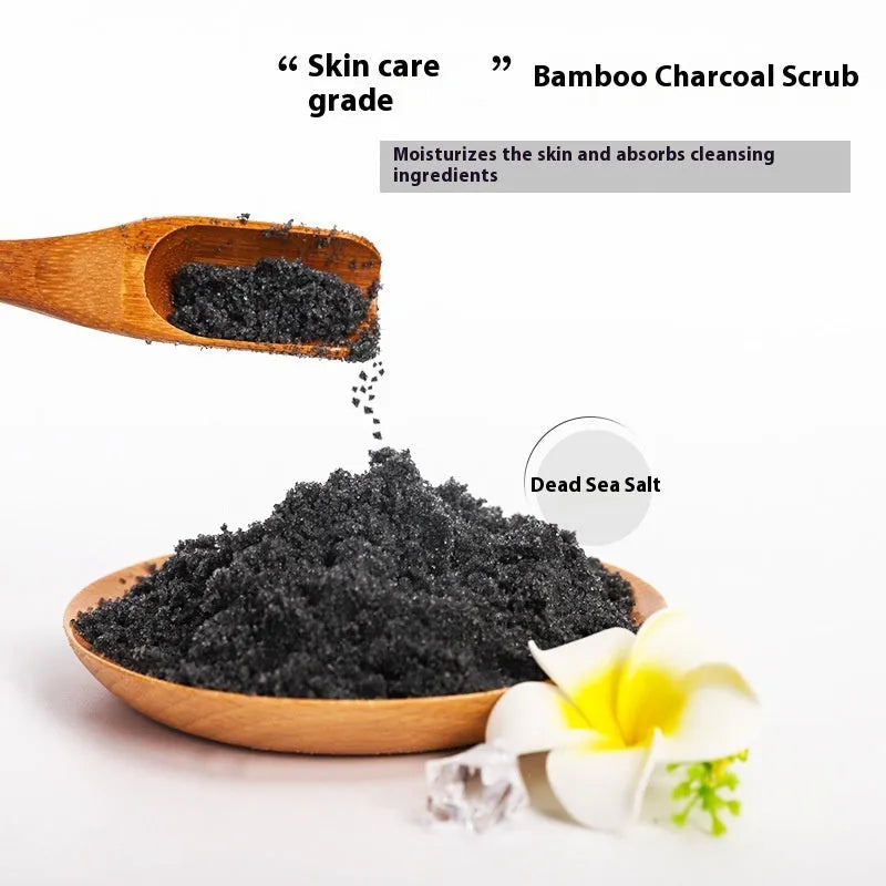 Pure white body bamboo charcoal facial scrub 280g set with frost cream and moisturising cream