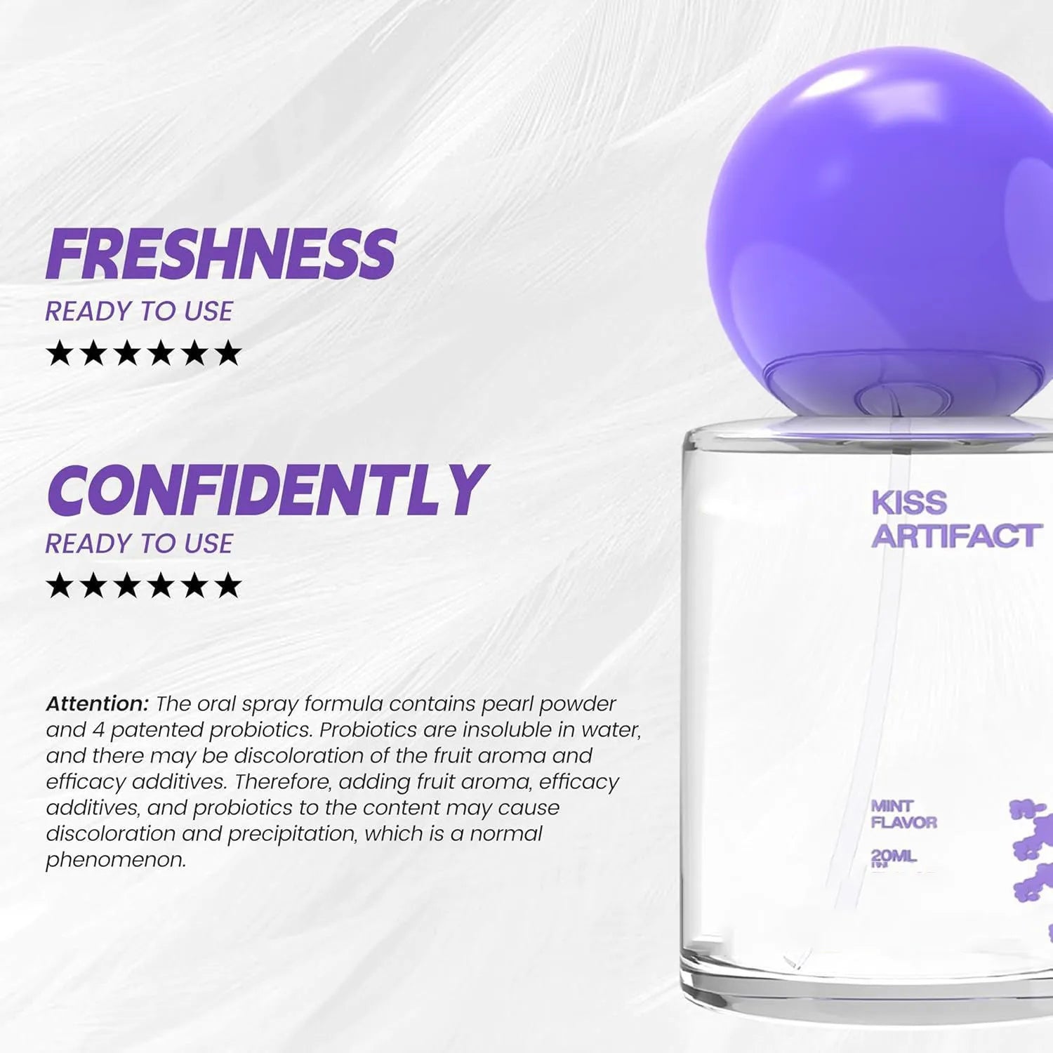 20ml portable probiotics oral spray bottle for hydrating mouth care