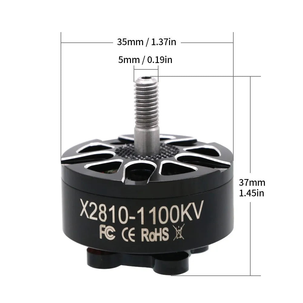 Multi-axis flight model brushless motor with metal construction for drone and RC aircraft projects