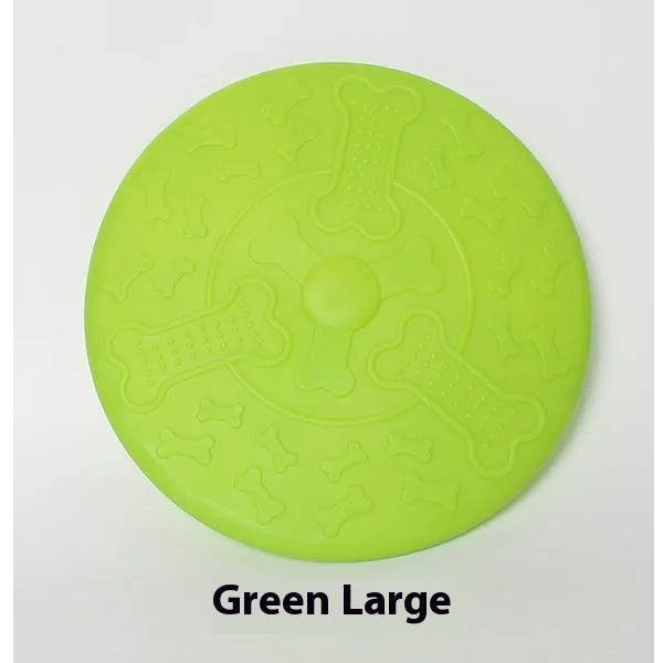 Plastic dog frisbee disc toy in multiple colour options for outdoor fetch games with pets