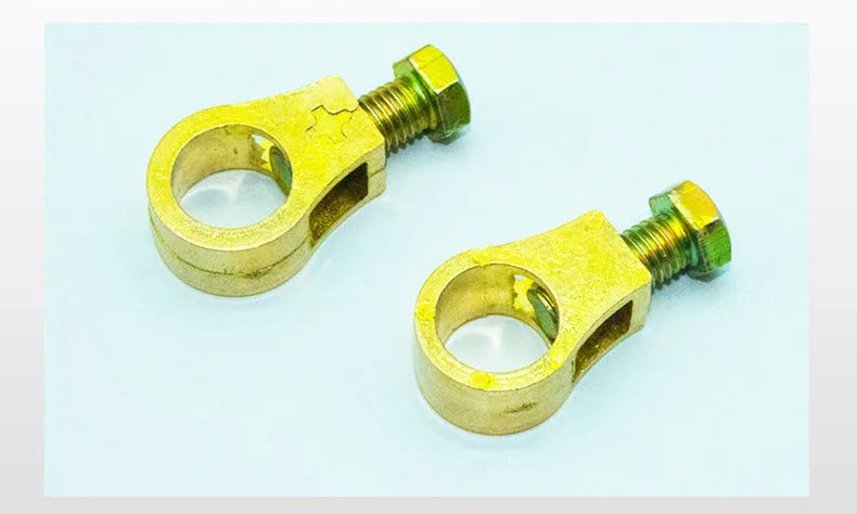 Pure copper car battery wiring clamp with connection terminal.
