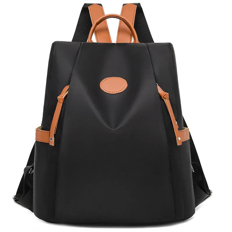 Waterproof Oxford cloth anti-theft travel backpack in urban simplicity style, available in multiple colours