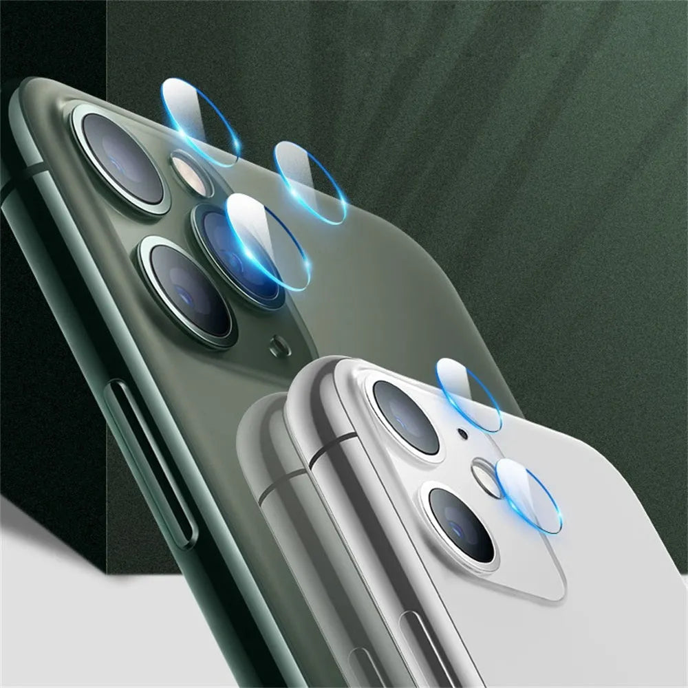 Glass fibre camera lens protective film for Apple iPhone models with anti-scratch surface