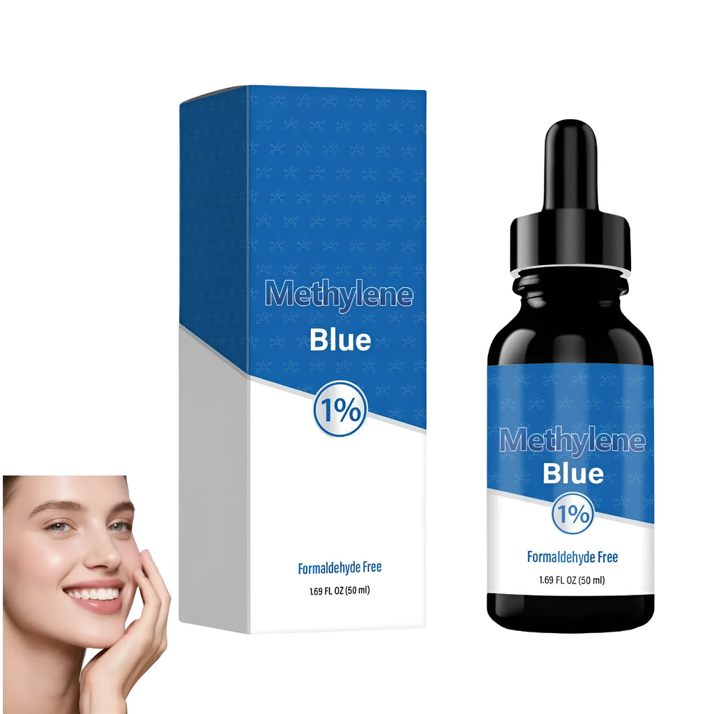 Methylene blue drops health supplement 50ml bottle for memory and fatigue relief