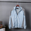 Men's thin cotton linen jacket in heather gray, available in sizes from M to 6XL for casual wear.