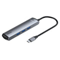Dark grey Mechanical Eye Type-C docking station compatible with MacBook and iPhone, 5GBps transfer rate