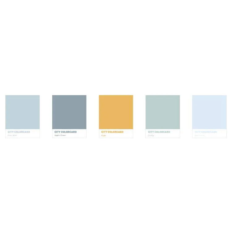 Creative City Colour memo note pad showing one of four designs, sized 75mm by 95mm.