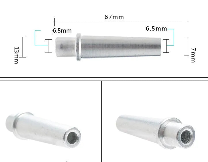 Portable pneumatic sandblasting gun with blue finish and 6.5mm nozzle for workshop surface preparation