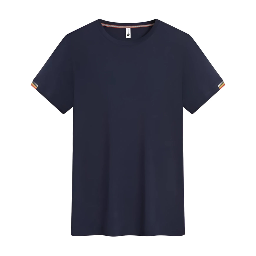 Men's round neck ice-feel pullover in business casual style showing colour options