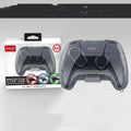 Hard plastic transparent grey game controller storage case for console accessories.