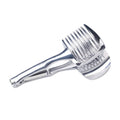 Silver plastic lemon slicer kitchen gadget for cutting fruits and vegetables