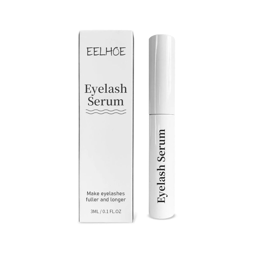 3ml Natural Curly Black Eyelash Essence bottle with applicator brush for lash treatment