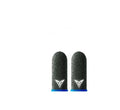 Green gaming thumb sleeves with 3M reflective logo for Nintendo Switch and mobile controllers