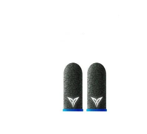 Green gaming thumb sleeves with 3M reflective logo for Nintendo Switch and mobile controllers