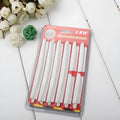 White plastic car door edge protection strip with adhesive backing, shown in packaging.