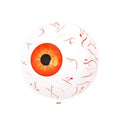 Halloween inflatable eyeball balloon with red bloodshot pattern, shown inflated.