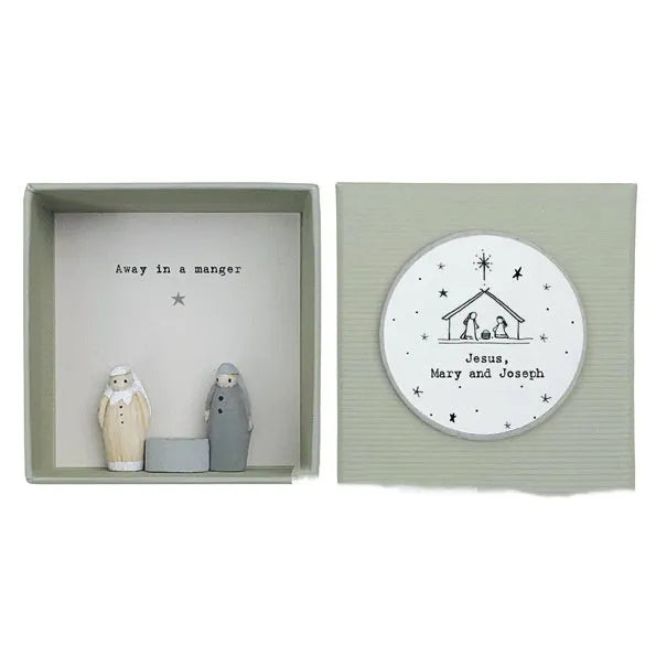 Boxed cartoon guardian angel resin ornament gift in modern simplicity style.