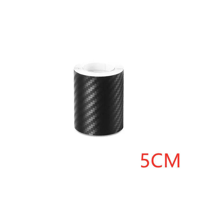 Matte carbon fibre roll for car door sill protection in various width options