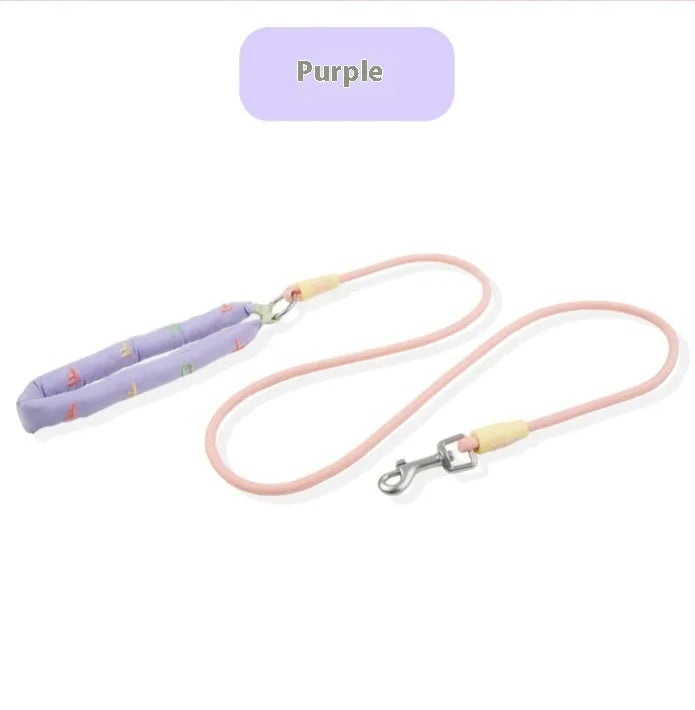 Polyester dog leash in hand-holding rope design measuring 150cm long