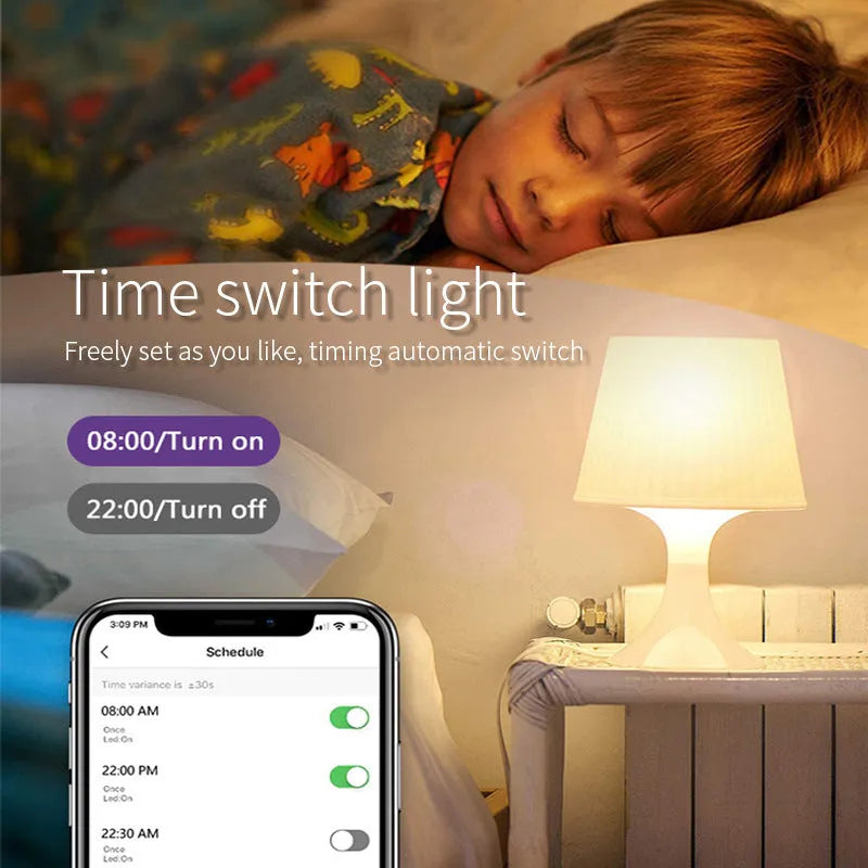 GU10 smart WiFi spotlight bulb with RGBCCT colours and adjustable temperature control