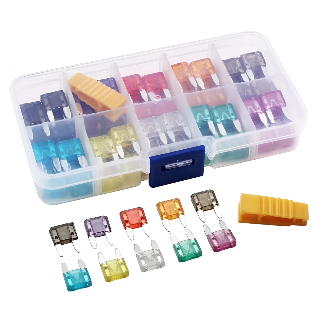 120pcs small car fuse kit insert-type blade fuses for automotive 24V systems