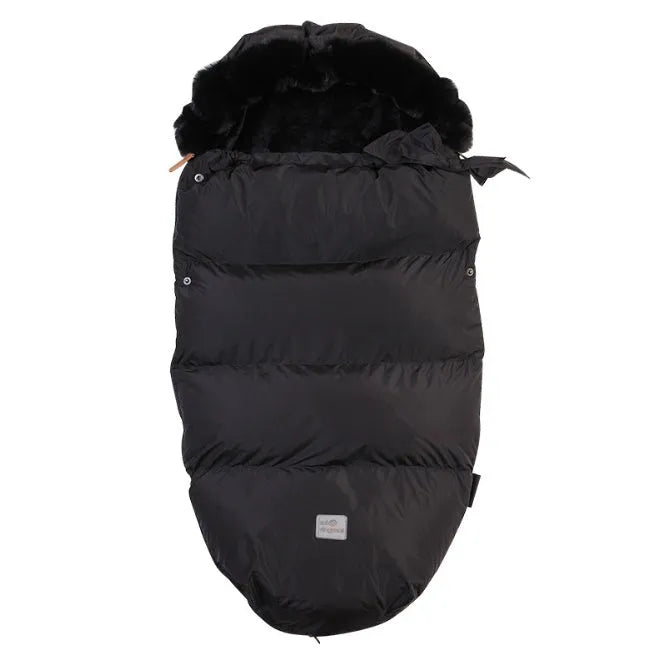 Baby stroller sleeping bag in down cotton fill, polyester fibre outer, 46x95x8cm, suitable for cold weather walks