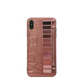 Flesh and grey silicone Eye Shadow phone case for various iPhone models.