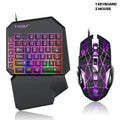 Lei Lang TF900 single hand mouse keyboard suit with plastic construction and 1.5m cable