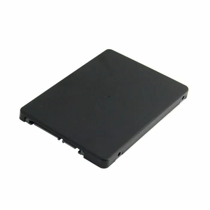 mSATA to SATA transfer box in black, ultra-thin 7mm enclosure for notebooks and devices