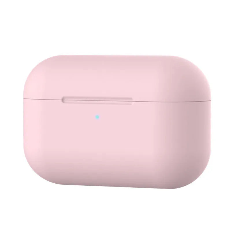 Soft silicone protective cover for AirPods Pro wireless earbud case in multiple colour options.