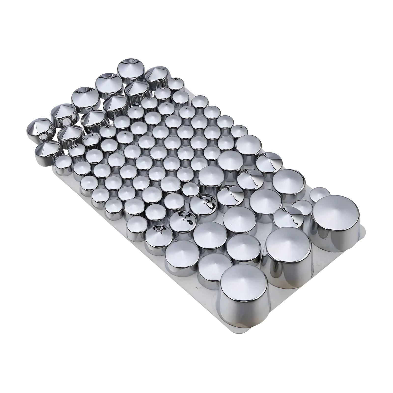 87 piece chrome ABS bolt toppers kit for Harley Davidson Softail Twin Cam 1984-2006