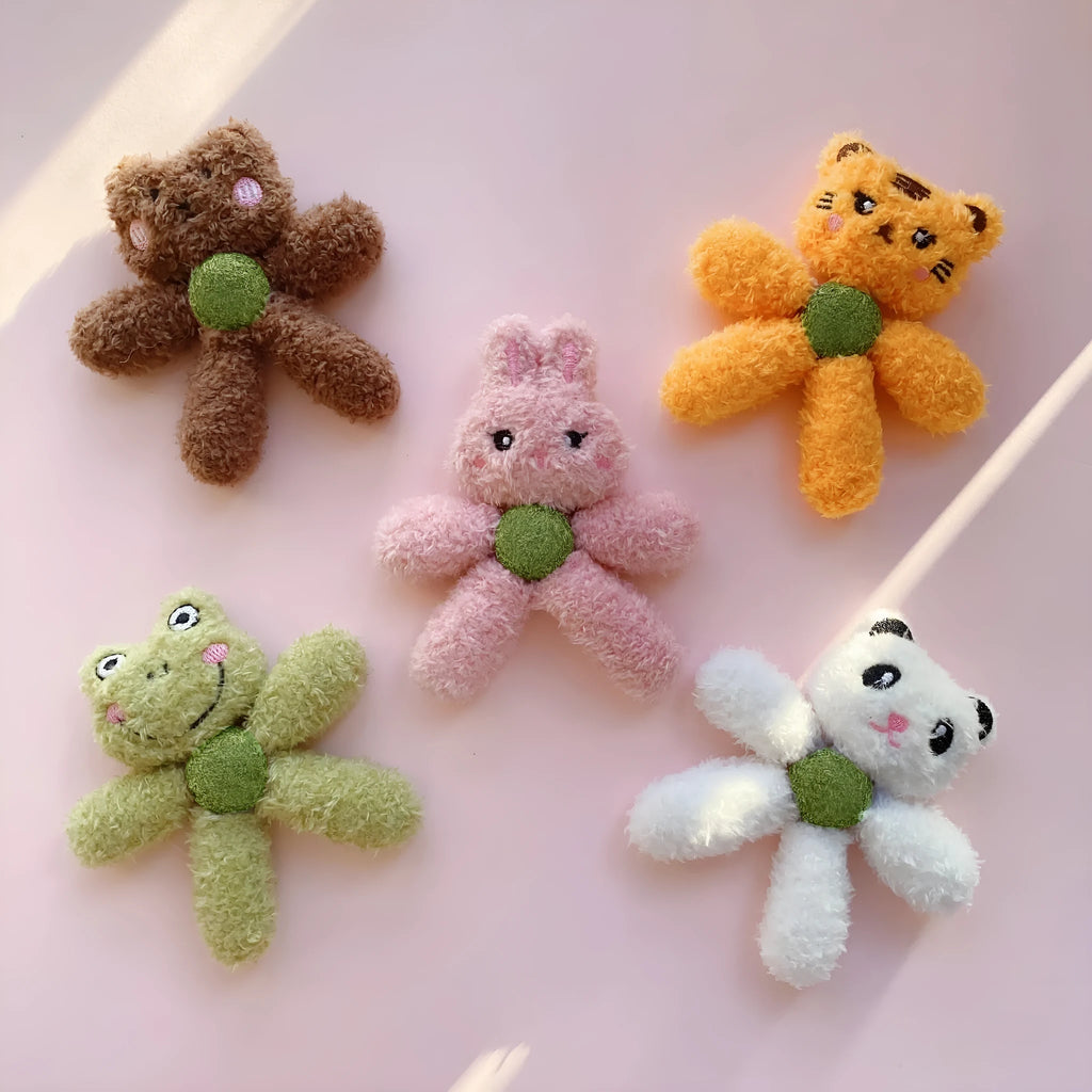 Indoor catnip ball chewing toy with cat grass stuffing for dental cleaning, available in animal designs