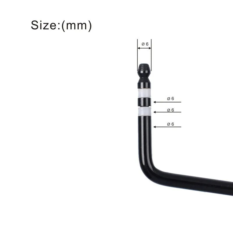 Direct plug-in metal tremolo crank arm for guitar in black, blue, gold, and silver colour options.