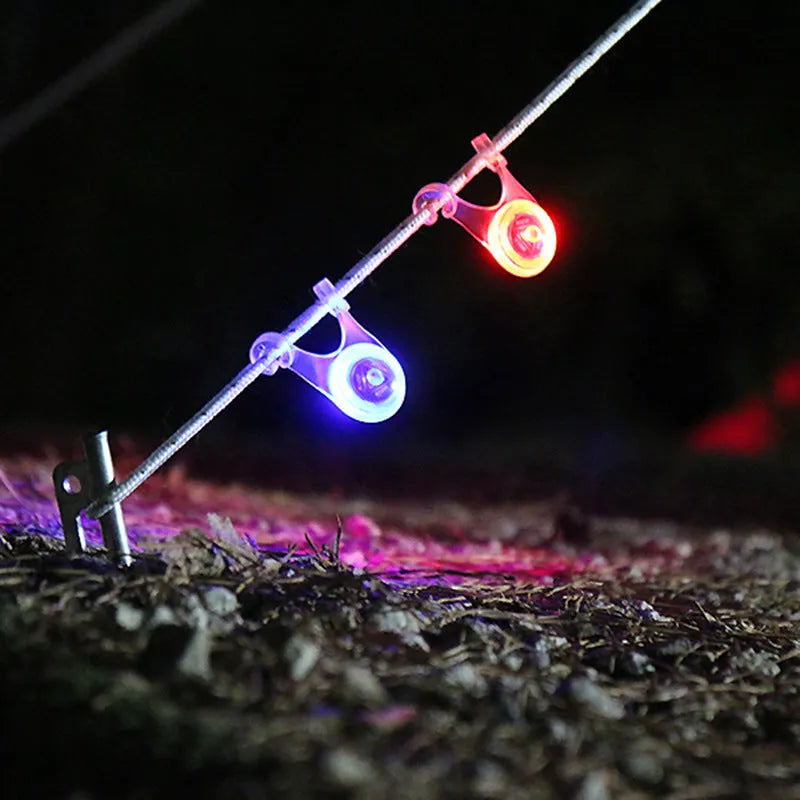 Camping hanging lamp LED mini light with hanging loop for tent rope use