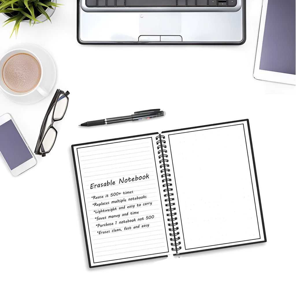 Business Intelligence Notebook with PVC cover, audio recording, and handwriting recognition, A5 size, 181x255 mm