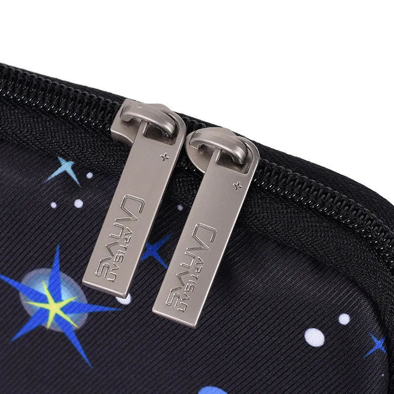 Black waterproof polyester laptop liner bag for 13-inch notebook slim profile