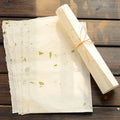 Traditional Chinese painting paper set with floral patterns in four colour variations