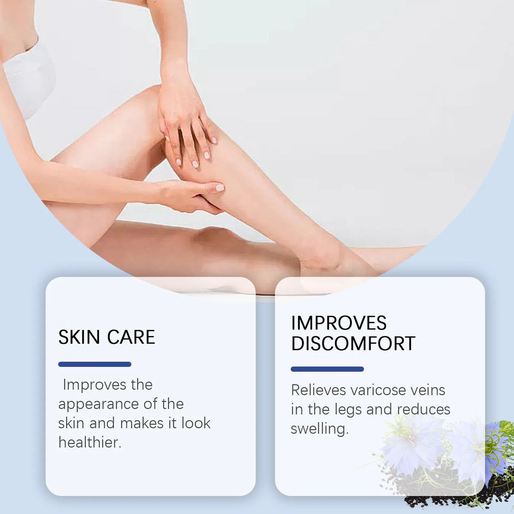 20g tube of herbal gentle soothing leg care cream with black grass seeds and horse chestnut