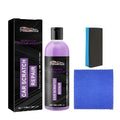 Scratch repair agent kit with 100ml bottle, applicator sponge, and microfiber cloth for surface restoration