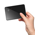 Black plastic NFC wireless charging pet tracking locator card with hanging hole