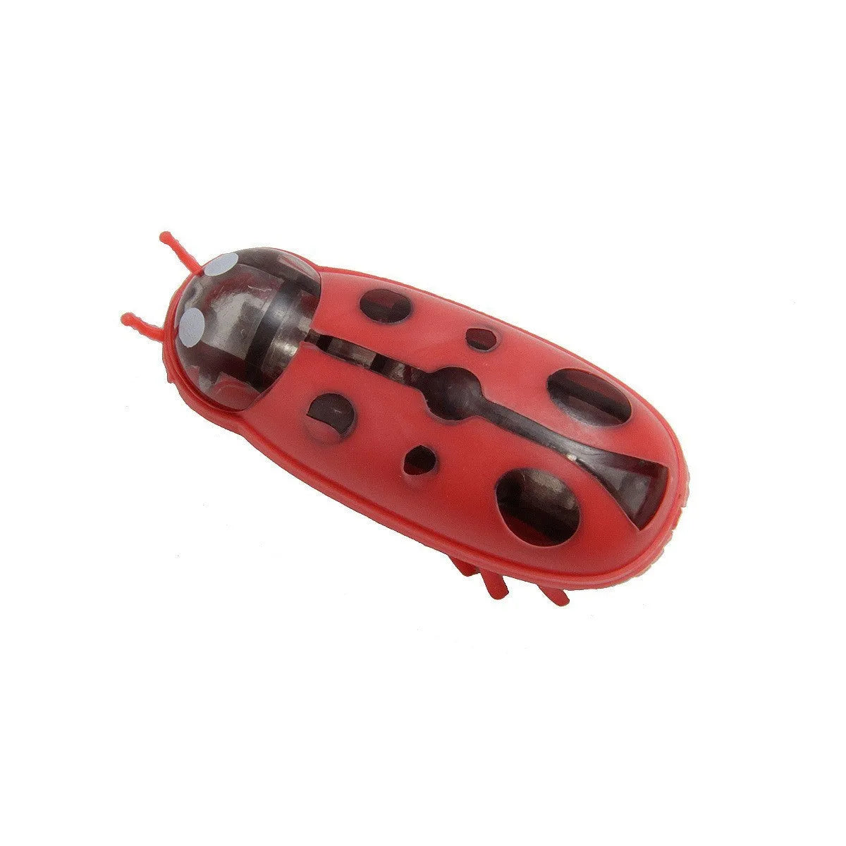 Electric jumping worm cat teaser toy in plastic with insect design for pet play