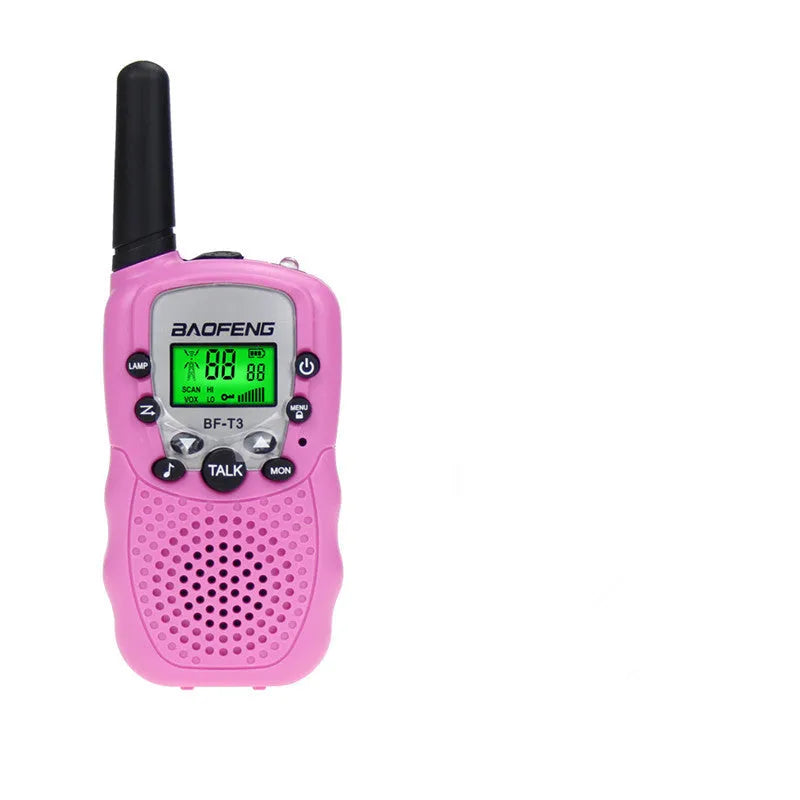 Children's handheld walkie talkie in available colours with 22-channel display